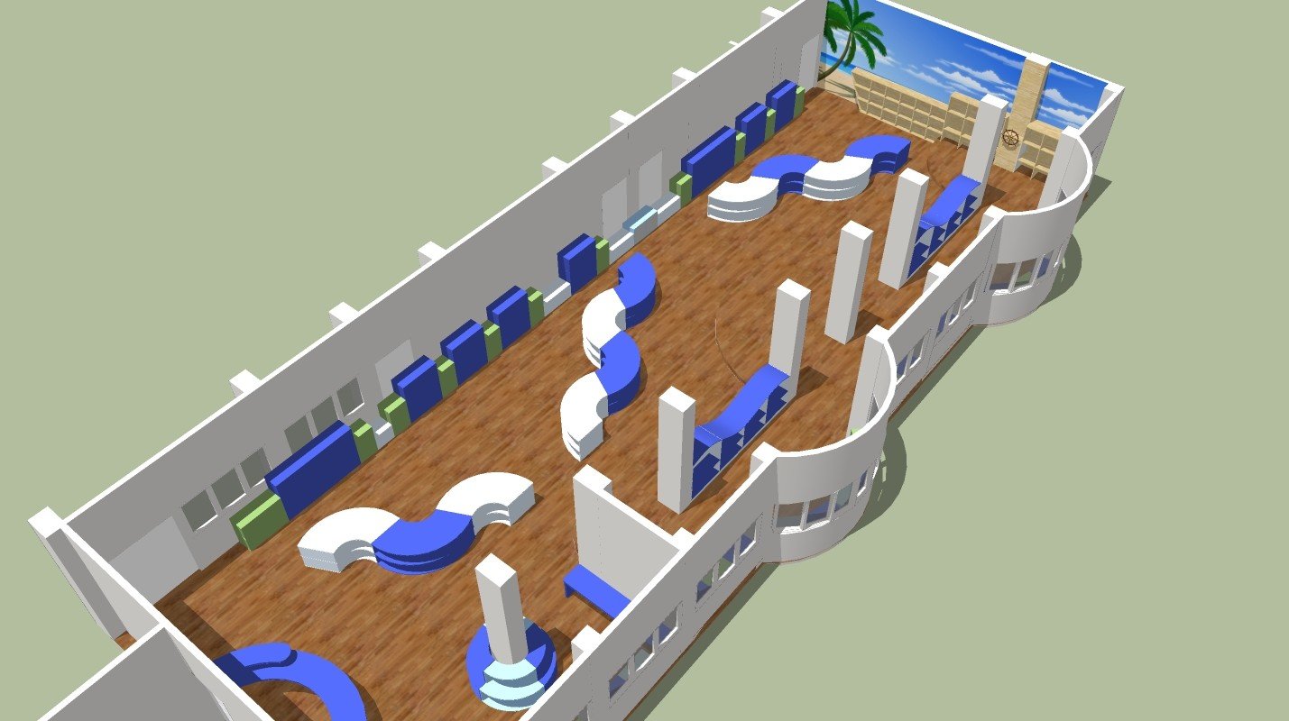 進學國小圖書導覽室3D圖